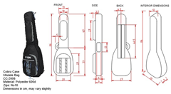 Baritone Ukulele Bag Dimensions 